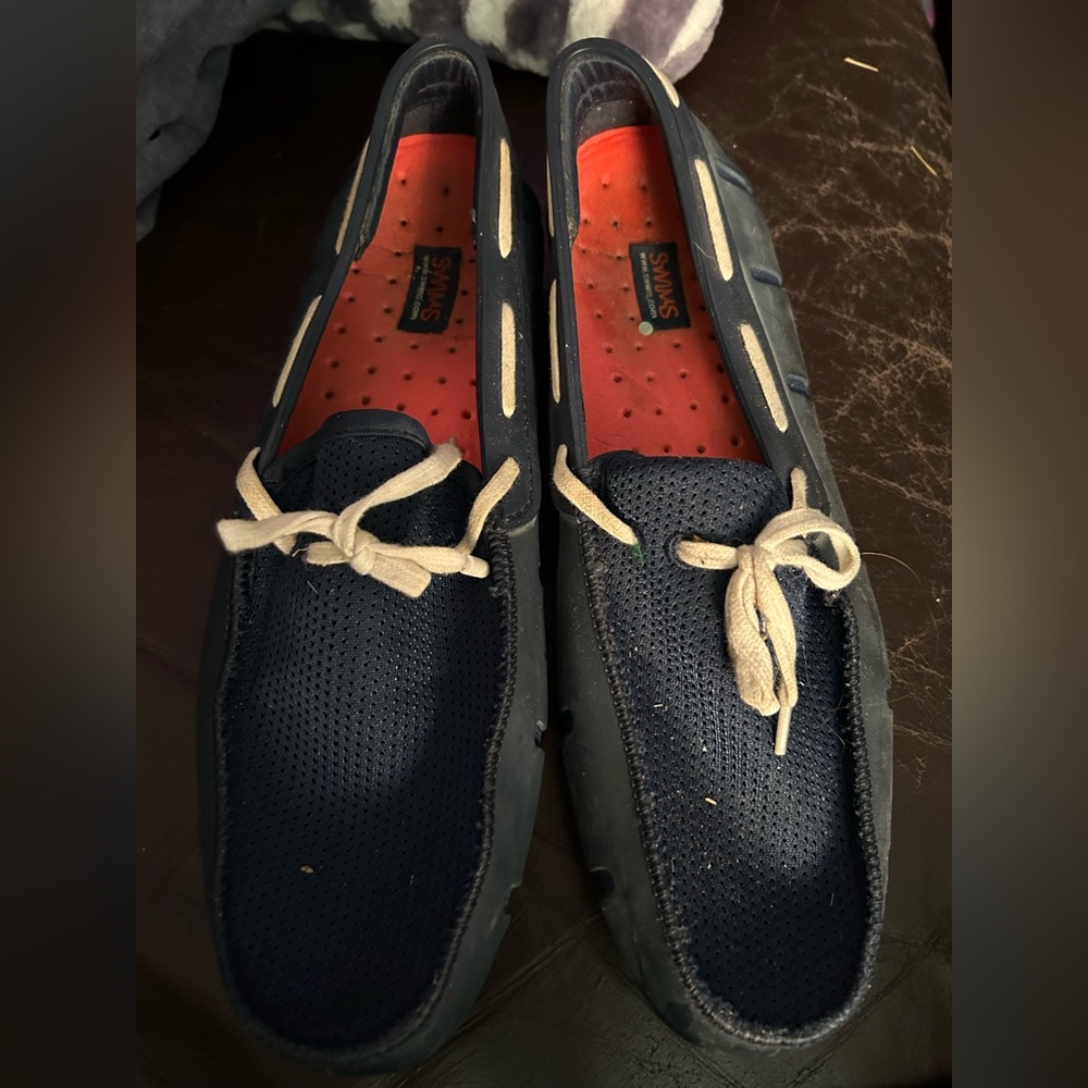 Swims Men's Penny Loafers Navy Blue Size 9